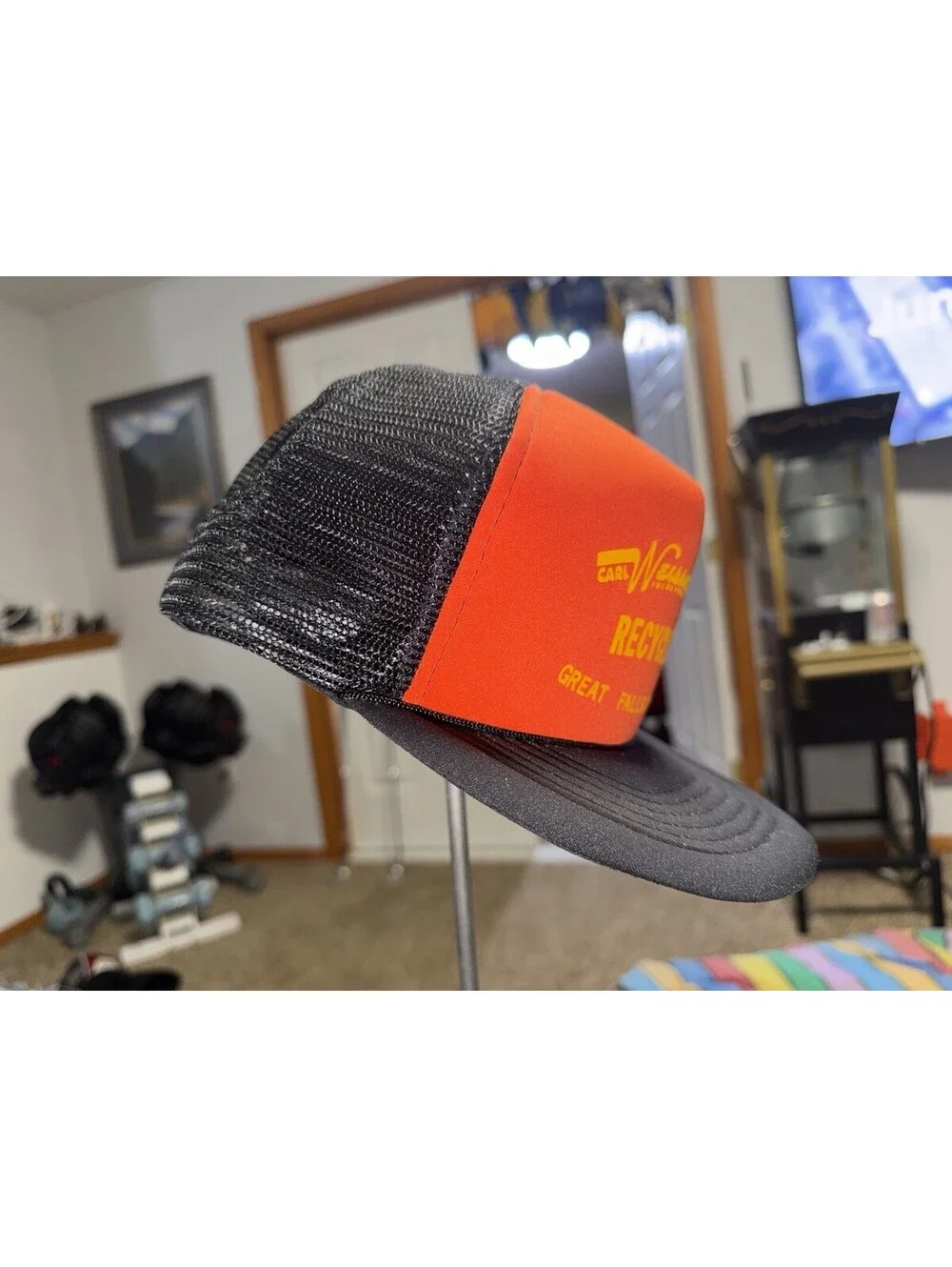 Vintage Weissman Recycling Great Falls MT Trucker Hat snap